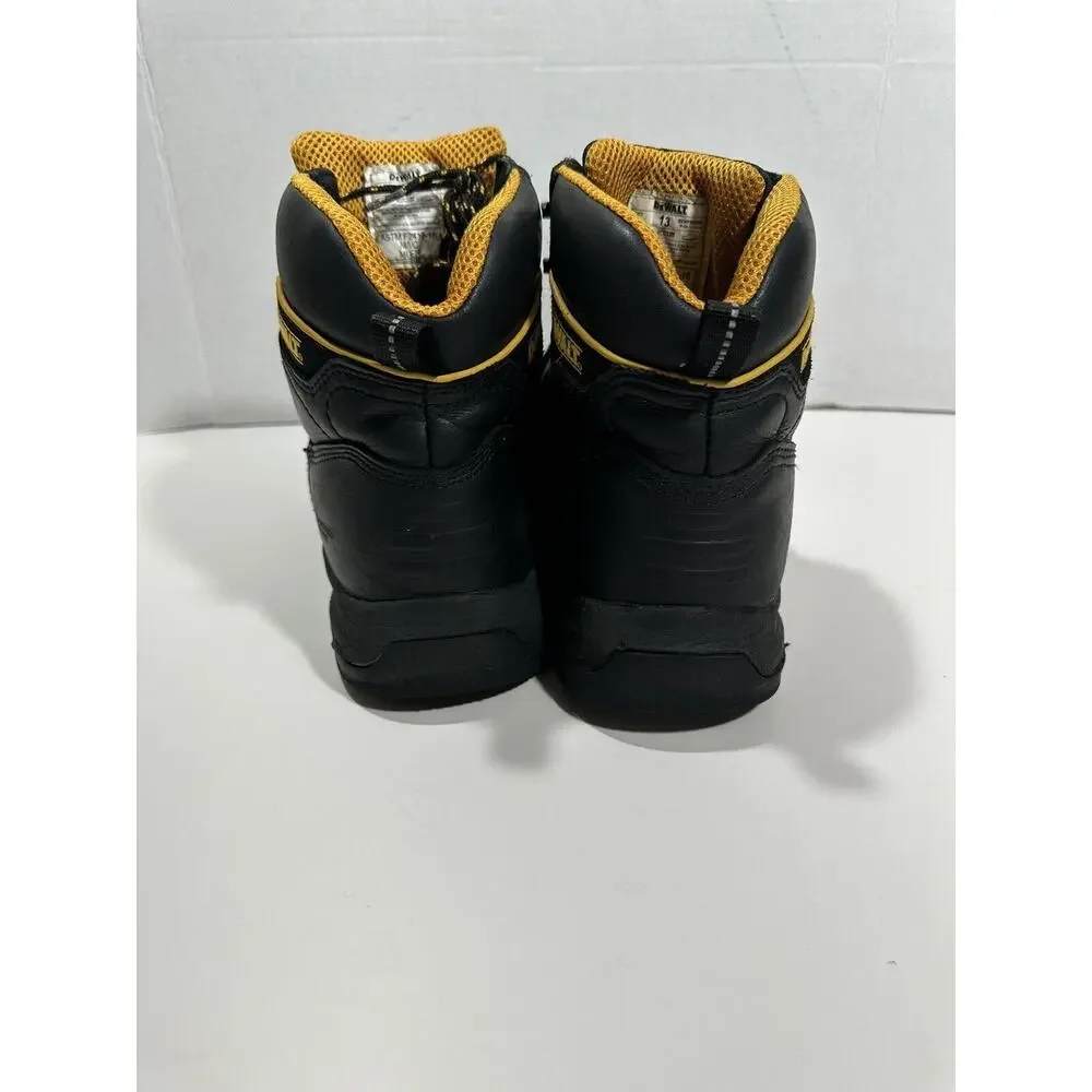 DEWALT ASTM F2413-18‎ Men's Steel Toe Work Boots Size 13 Black EVA Leather 77366